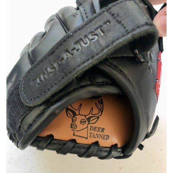 VKM Pro Player V Model Full Grain Leather Baseball Glove Black‎ INSTA-A-JUST - Picture 6 of 6